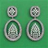 American Diamond Classic Earring with Black Plating