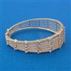 American Diamond Openable kada with Rhodium Plating 2 Tone Plating Carat Plating