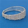 American Diamond Openable kada with Rhodium Plating 2 Tone Plating Carat Plating