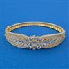 American Diamond Openable kada with Rhodium Plating 2 Tone Plating Mehndi Plating Carat Plating