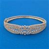 American Diamond Openable kada with Rhodium Plating 2 Tone Plating Mehndi Plating Carat Plating
