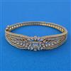 American Diamond Openable kada with Rhodium Plating 2 Tone Plating Mehndi Plating Carat Plating