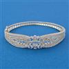 American Diamond Openable kada with Rhodium Plating 2 Tone Plating Mehndi Plating Carat Plating