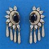 American Diamond Classic Earring with Mehndi Plating