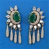 American Diamond Classic Earring with Mehndi Plating