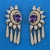American Diamond Classic Earring with Mehndi Plating