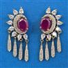 American Diamond Classic Earring with Mehndi Plating