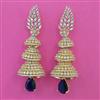 American Diamond Jhumki with 2 Tone Plating