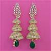 American Diamond Jhumki with 2 Tone Plating