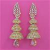 American Diamond Jhumki with 2 Tone Plating