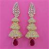 American Diamond Jhumki with 2 Tone Plating