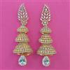 American Diamond Jhumki with 2 Tone Plating