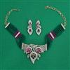 American Diamond Choker Necklace with Carat Plating