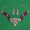 American Diamond Choker Necklace with Carat Plating