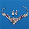 American Diamond Classic Necklace with Carat Plating