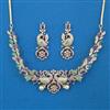 American Diamond Birds Necklace with Carat Plating