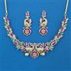 American Diamond Birds Necklace with Carat Plating