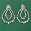 American Diamond Classic Earring with Rhodium Plating 2 Tone Plating Mehndi Plating Carat Plating