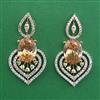 American Diamond Classic Earring with 2 Tone Plating