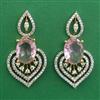 American Diamond Classic Earring with 2 Tone Plating