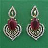 American Diamond Classic Earring with 2 Tone Plating