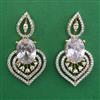 American Diamond Classic Earring with 2 Tone Plating