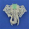 American Diamond Animal Brooch with Rhodium Plating