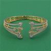 American Diamond Openable kada with Rhodium Plating 2 Tone Plating Mehndi Plating