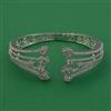 American Diamond Openable kada with Rhodium Plating 2 Tone Plating Mehndi Plating