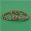 American Diamond Classic Bangles with Mehndi Plating