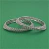 American Diamond Classic Bangles with Rhodium Plating