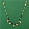 American Diamond Classic Mangalsutra With Gold Plating