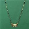 American Diamond Classic Mangalsutra With Gold Plating