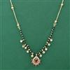American Diamond Classic Mangalsutra With Gold Plating