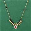 American Diamond Classic Mangalsutra With Gold Plating