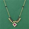 American Diamond Classic Mangalsutra With Gold Plating