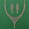 American Diamond Classic Necklace with Rhodium Plating 2 Tone Plating Mehndi Plating