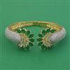 American Diamond Openable kada with 2 Tone Plating