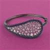 American Diamond Openable kada with Black Plating