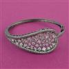 American Diamond Openable kada with Black Plating