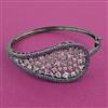 American Diamond Openable kada with Black Plating