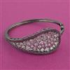 American Diamond Openable kada with Black Plating
