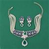American Diamond Birds Necklace with Carat Plating