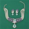 American Diamond Birds Necklace with Carat Plating