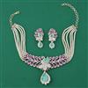 American Diamond Birds Necklace with Carat Plating