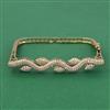 American Diamond Openable kada with Rhodium Plating 2 Tone Plating Mehndi Plating