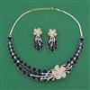 American Diamond Classic Necklace with 2 Tone Plating