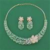 American Diamond Classic Necklace with 2 Tone Plating