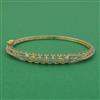 American Diamond Openable kada with Rhodium Plating 2 Tone Plating