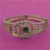 American Diamond Broad Kada with Mehndi Plating